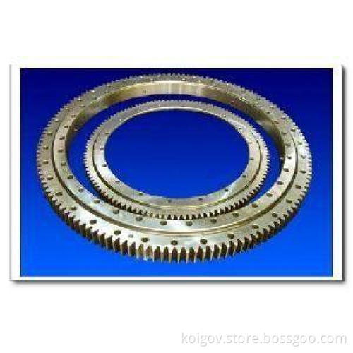Single Row Cross Roller Slewing Bearing With External Gear